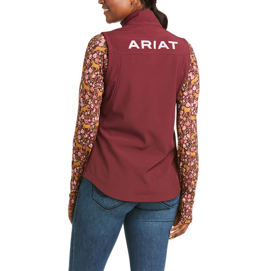 Ariat Ladies New Team Windsor Wine Softshell Vest 10037401