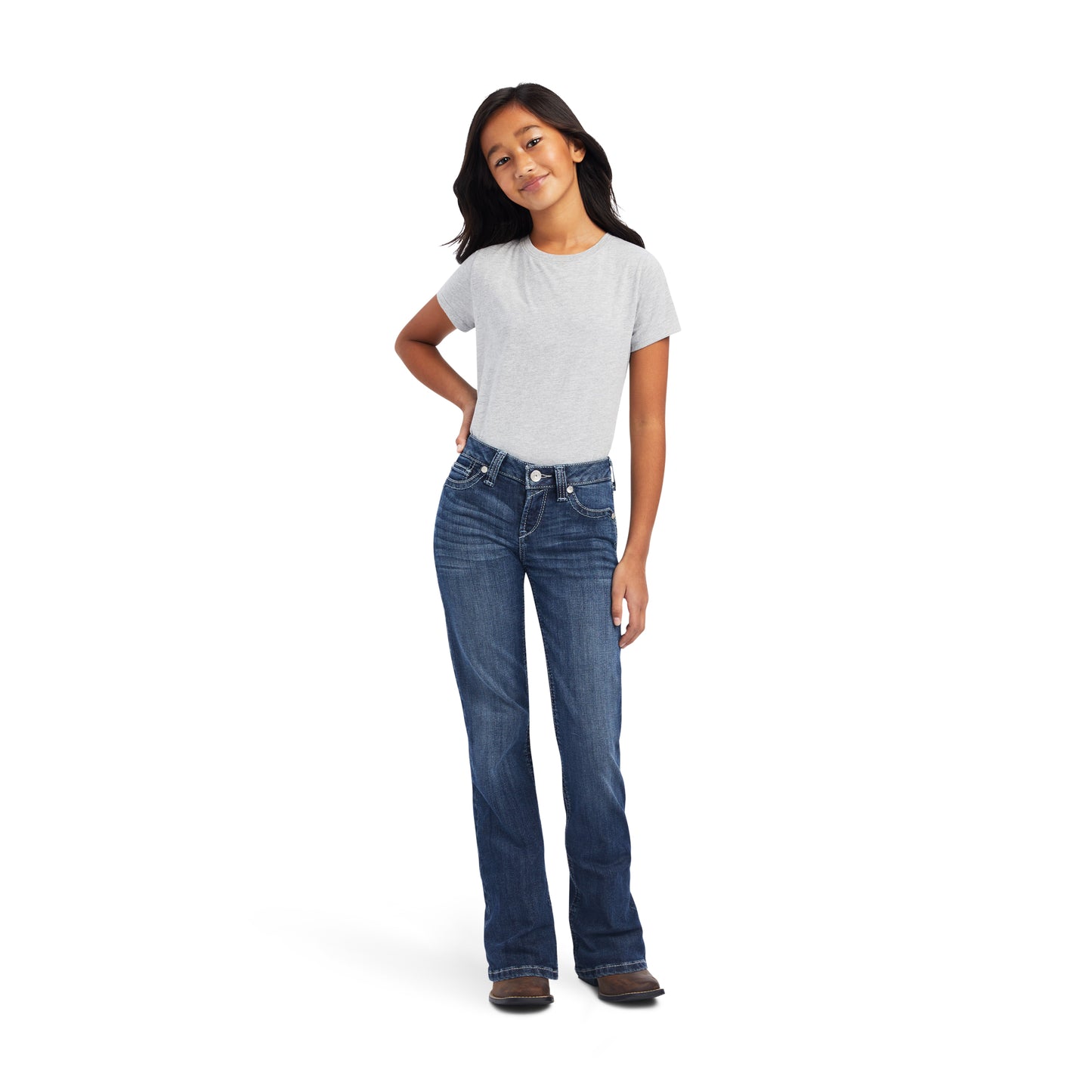 Ariat® Girl's R.E.A.L™ Esmeralda Dresden Bootcut Jeans 10042215