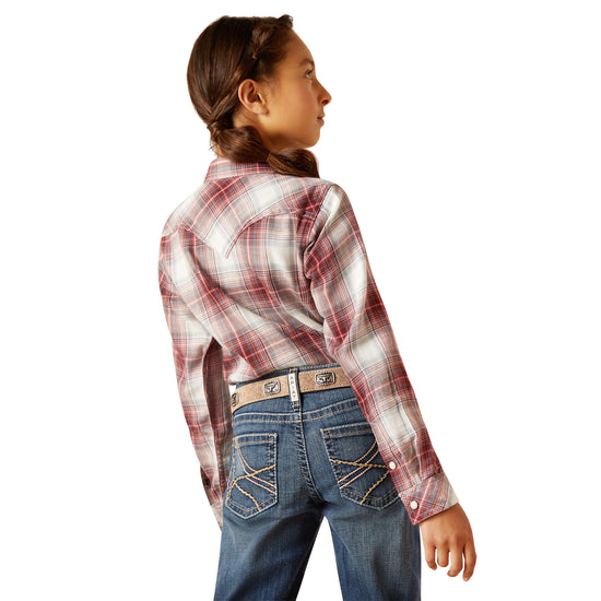 Ariat Girl's Afternoon Laramie Plaid Button Down Shirt 10046421
