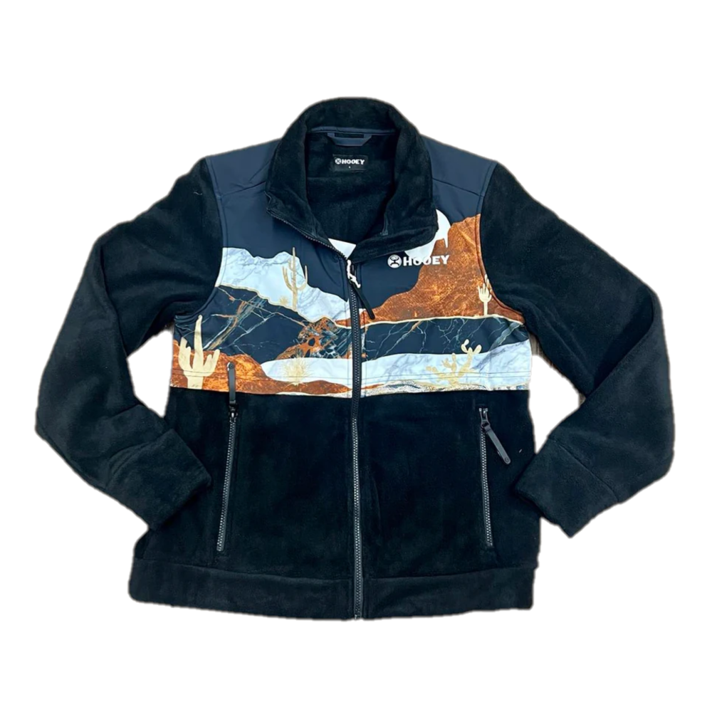 Hooey Youth Girl's Tech Desert Graphic Fleece Jacket HJ103BK-Y
