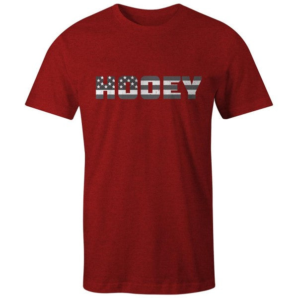 Hooey Men's Patriot Red Short Sleeve T-Shirt HT1507RD