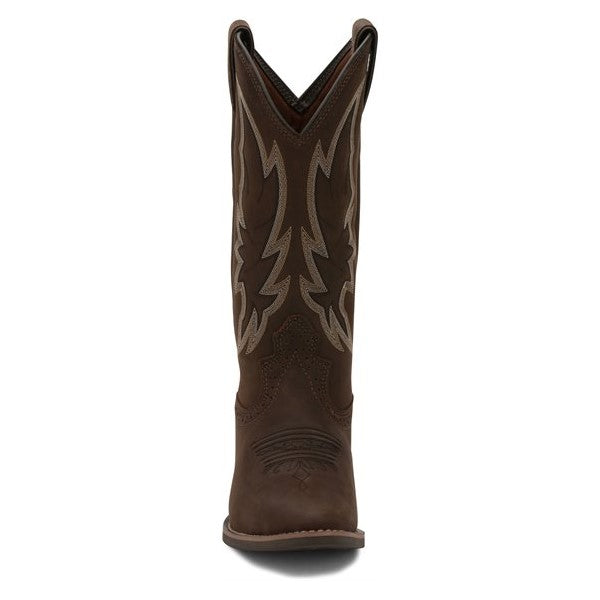Justin Ladies Rosella Chocolate Brown Leather Western Boots L2720