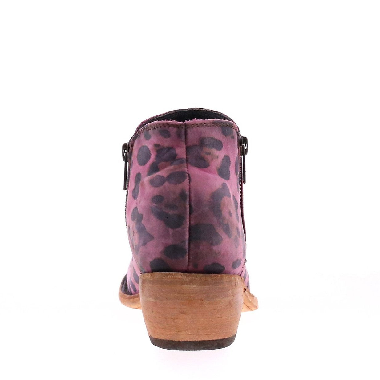 Liberty Black Ladies "Inara" Leopard Lipstick Pink Ankle Booties LB-711137W
