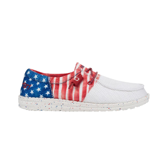 Hey Dude® Womens Wendy Sox Tri Patriotic Americana Shoes 40157-9BH