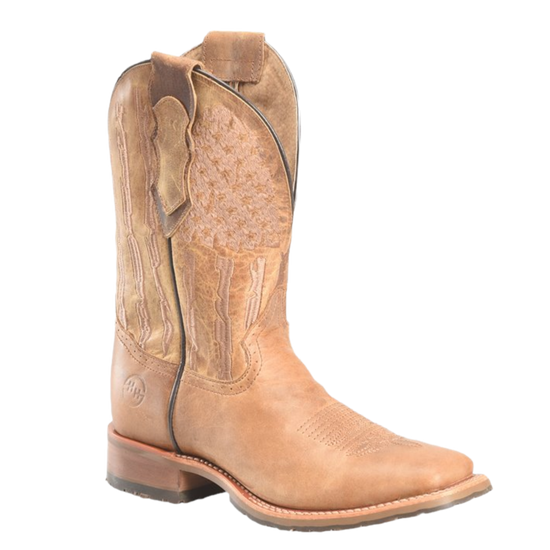 Double H® Men's 11" Covada American Flag Western Tan Boots DH7033