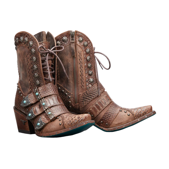 Lane Boots® Ladies Showdown Brownbelly Brown  Booties LB0489B