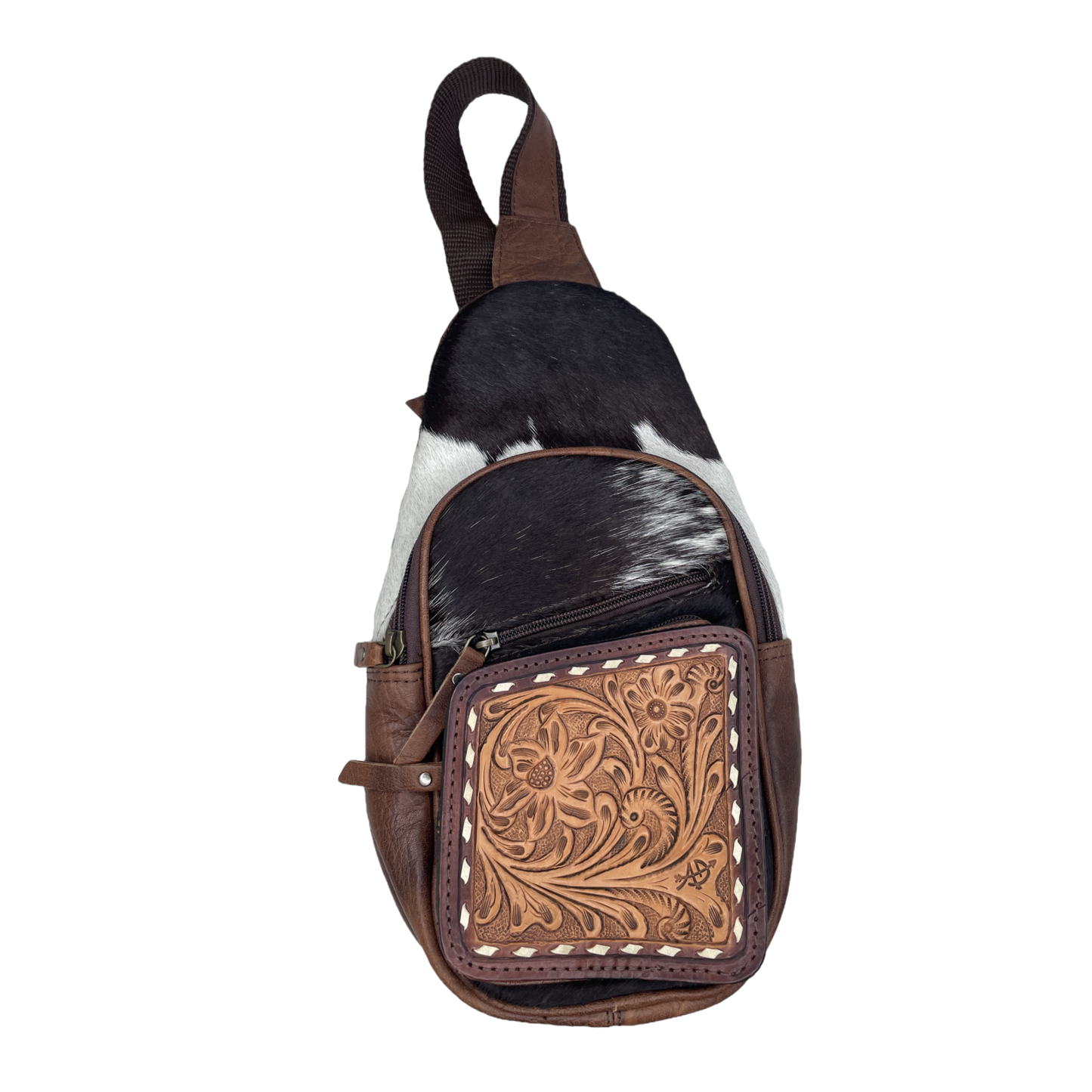 American Darling® Ladies Tooled Leather Sling Bag ADBG1103A