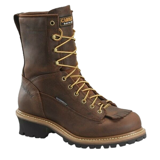 Carolina® Men's Spruce Logger 8" Waterproof Work Boots CA8824