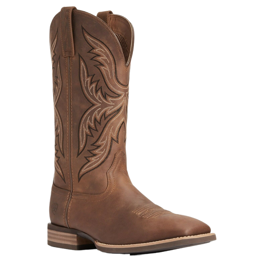 Ariat Men's Distressed Brown Everlite Fast Time Western Boot 10033908