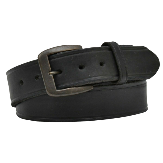 3D Belt Company Men's Latigo Creased Black Leather Belt D1140