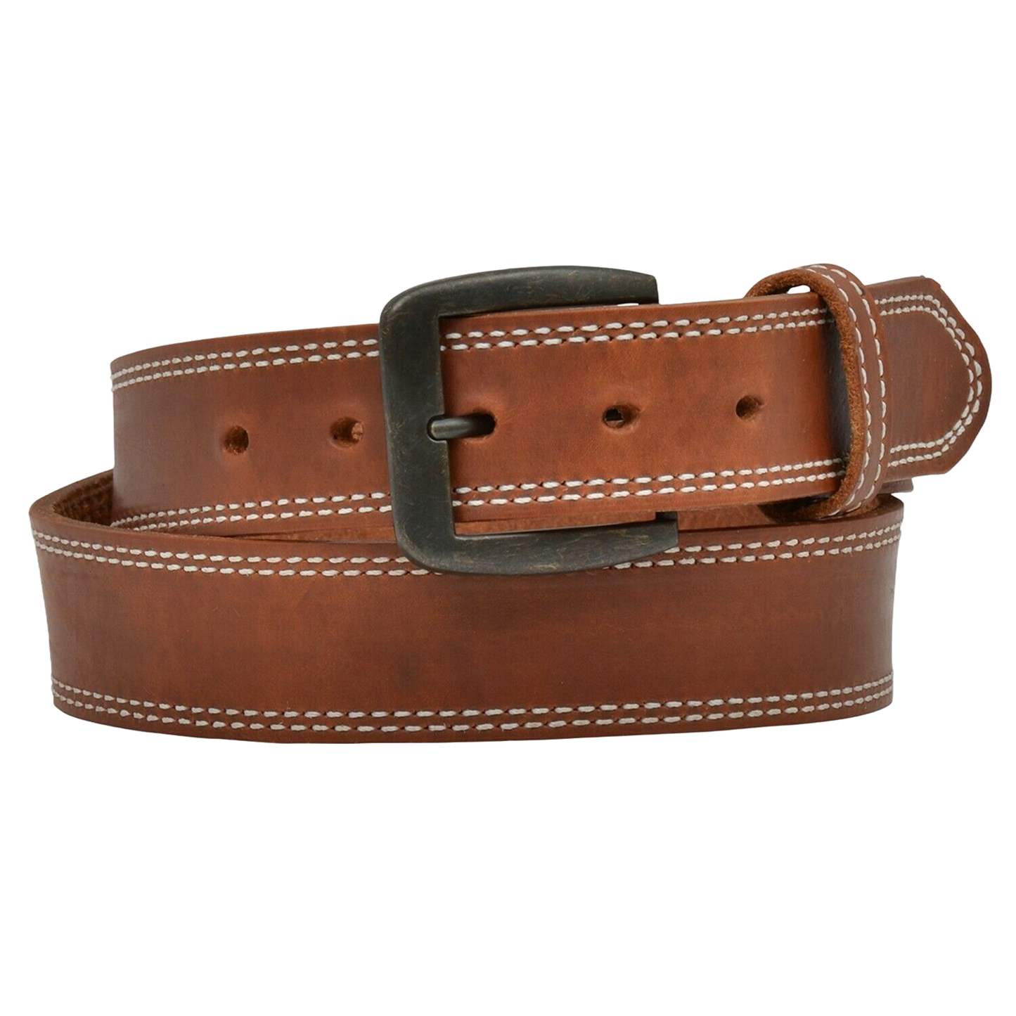 3D Belt Company Men's Brown Harness Double Stitch Belt D1137-BELT