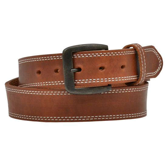 3D Belt Company Men's Brown Harness Double Stitch Belt D1137-BELT