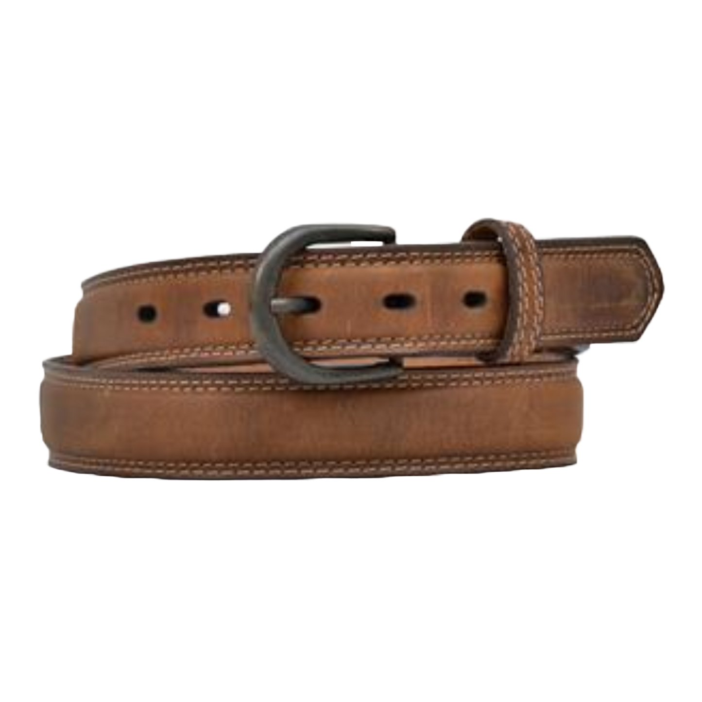 3D Western® Men's Leather Distressed Brown Belt D1184