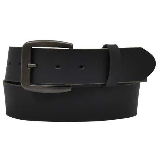 3D Belt Company Men's Distressed Black 1 1/2" Leather Belt D1160