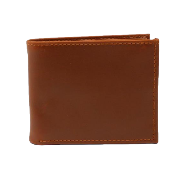 3D Men's Pull Up Cognac Brown Bifold Wallet DW1016