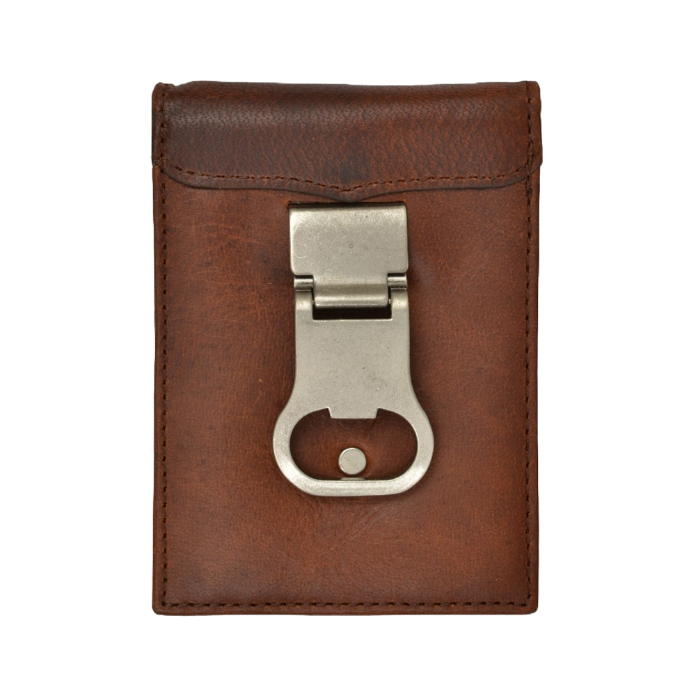 3D Men's Bifold Leather Money Clip Wallet DW831