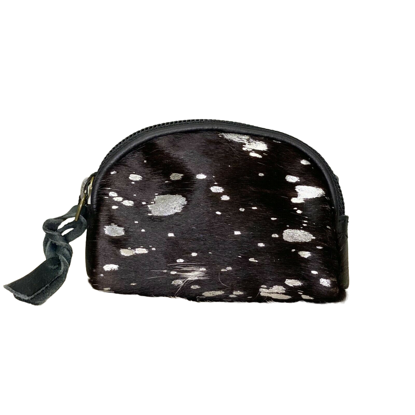 American Darling Black and Silver Cowhide Pouch ADBG472ACSL