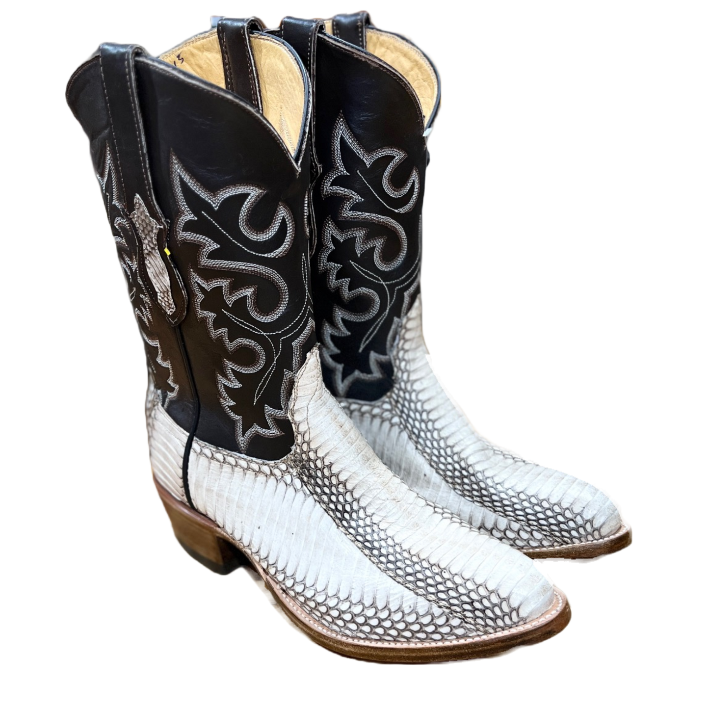 Cowtown Men's Natural Cobra Round Toe Western Boots W807