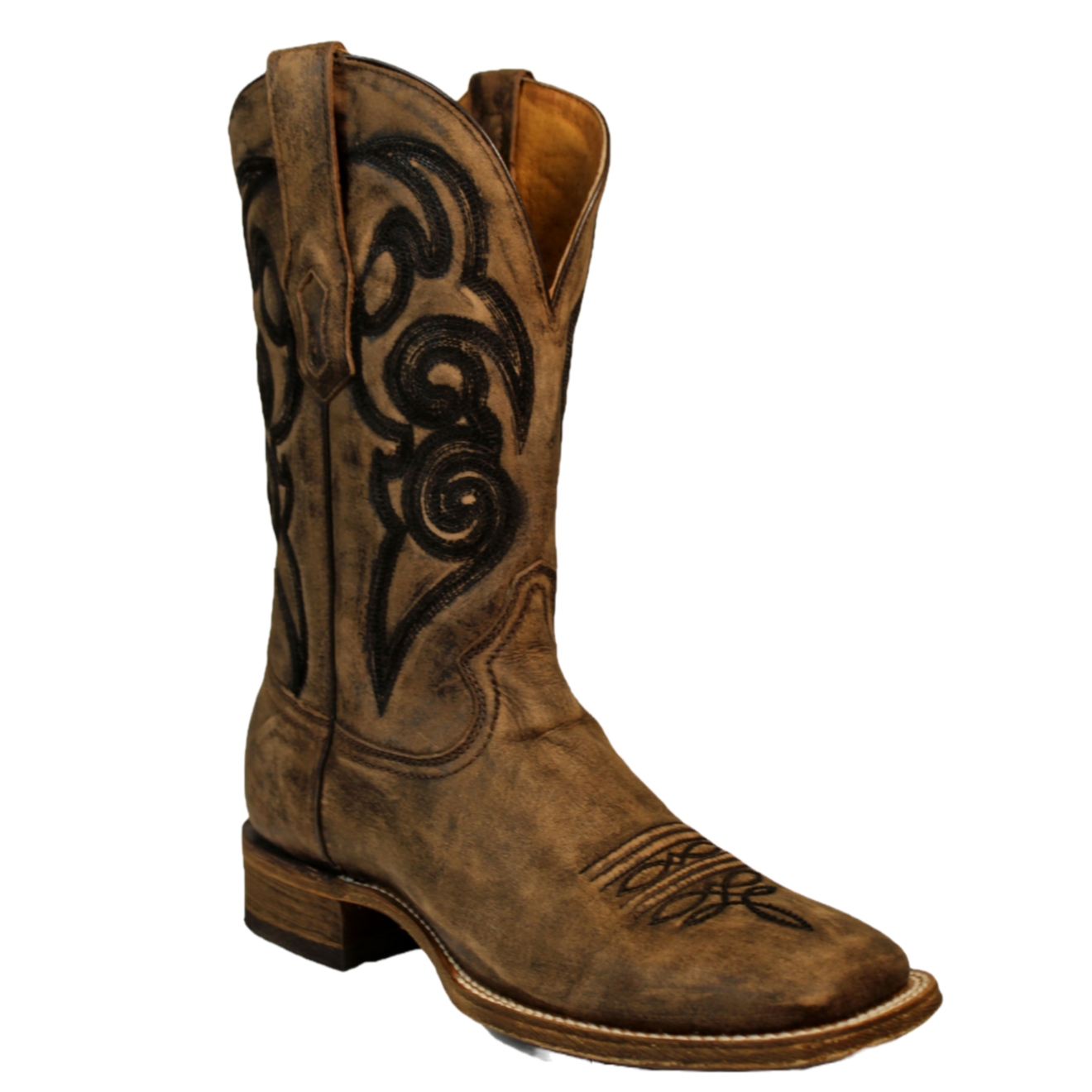 Corral® Men's Brown Embroidered Square Toe Western Boots A3303