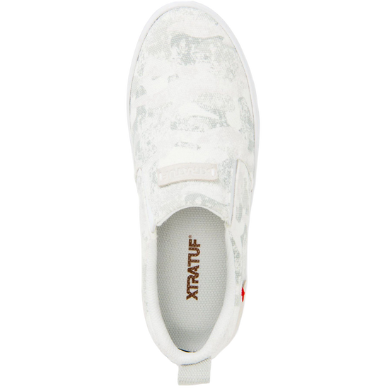 XTRATUF Ladies Sharkbyte Canvas White Camo Deck Shoes XSW-102