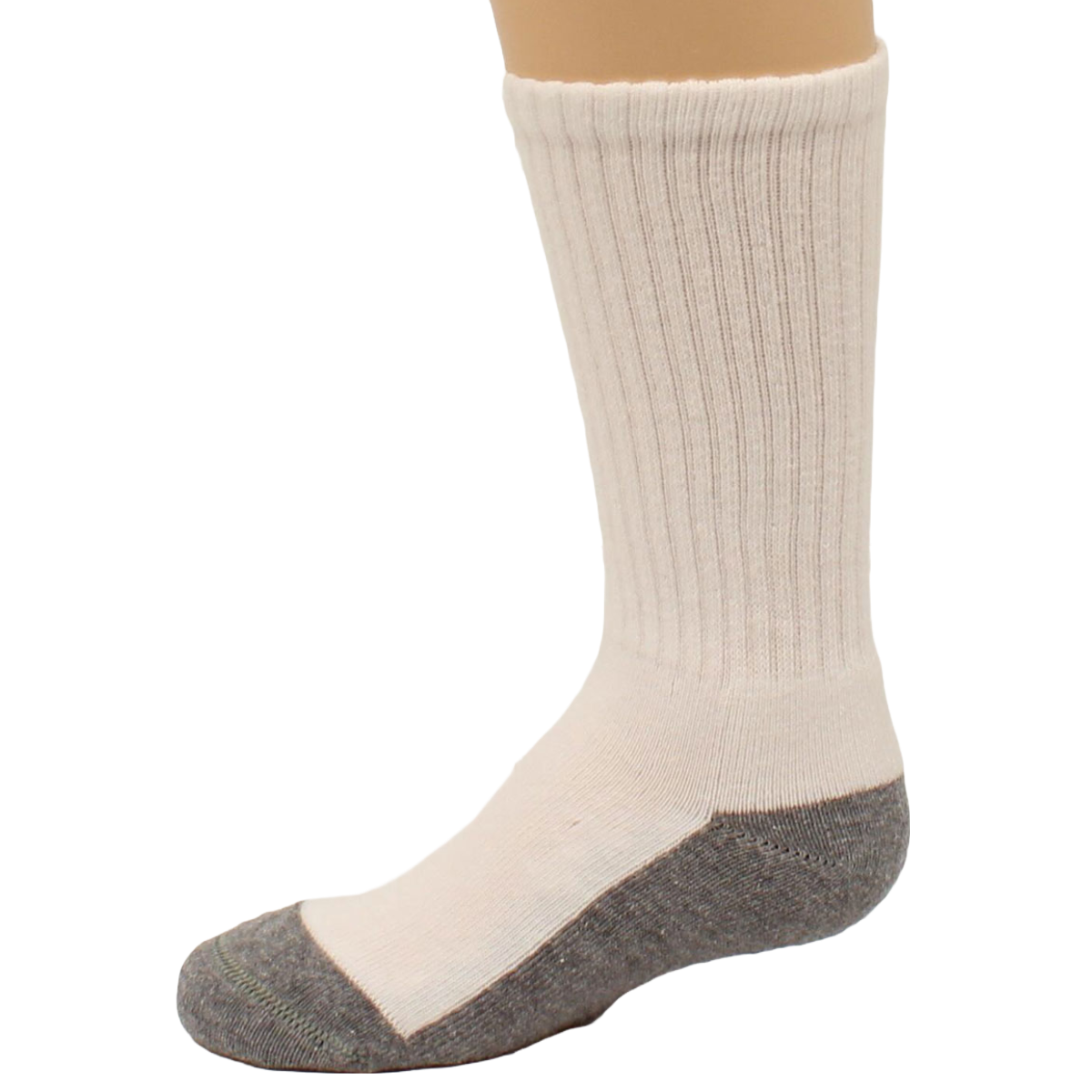 Boot Doctor Children's Grey & White Tall Crew Socks 0499505