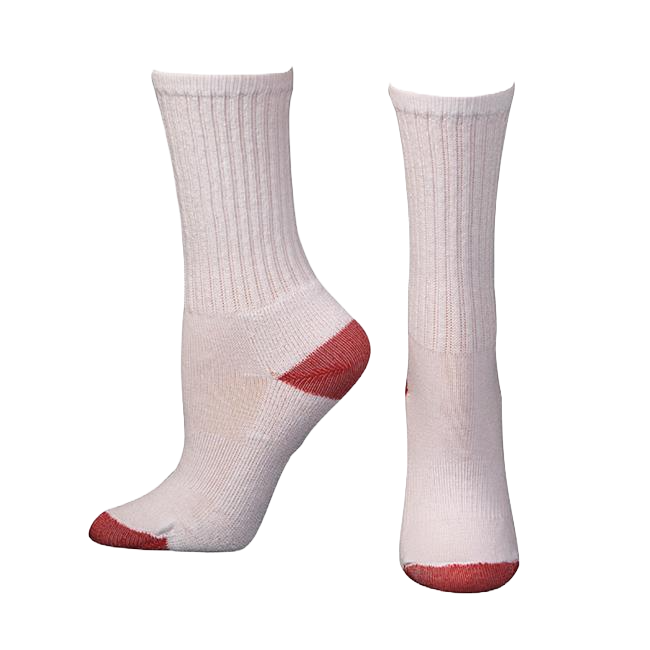 Boot Doctor Children's White & Red Tall Socks 0498705
