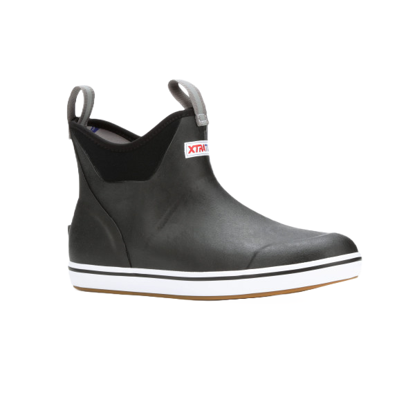 XTRATUF Men's Waterproof 6" Ankle Black Deck Boots 22736