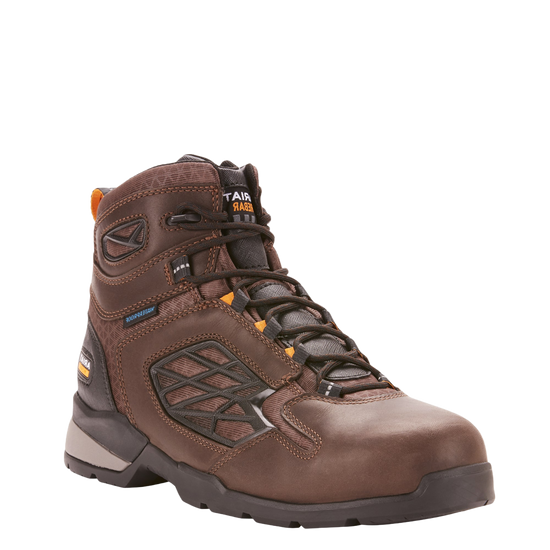 Ariat Men's Rebar Flex 6" H2O Dark Brown Composite Toe Work Boots 10025006