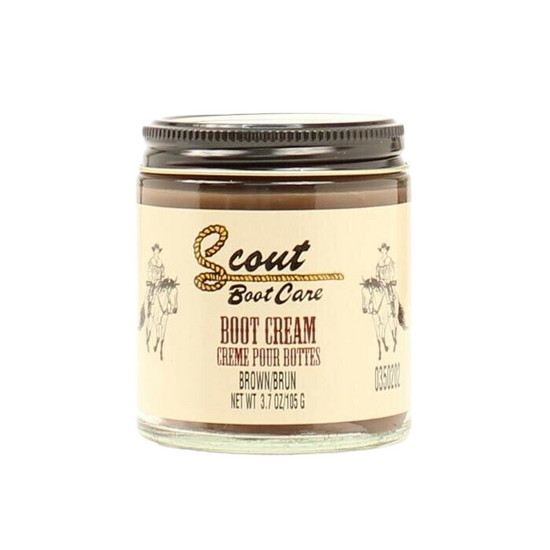 Scout Brown Leather Boot Cream Polish 3.7oz 0350202