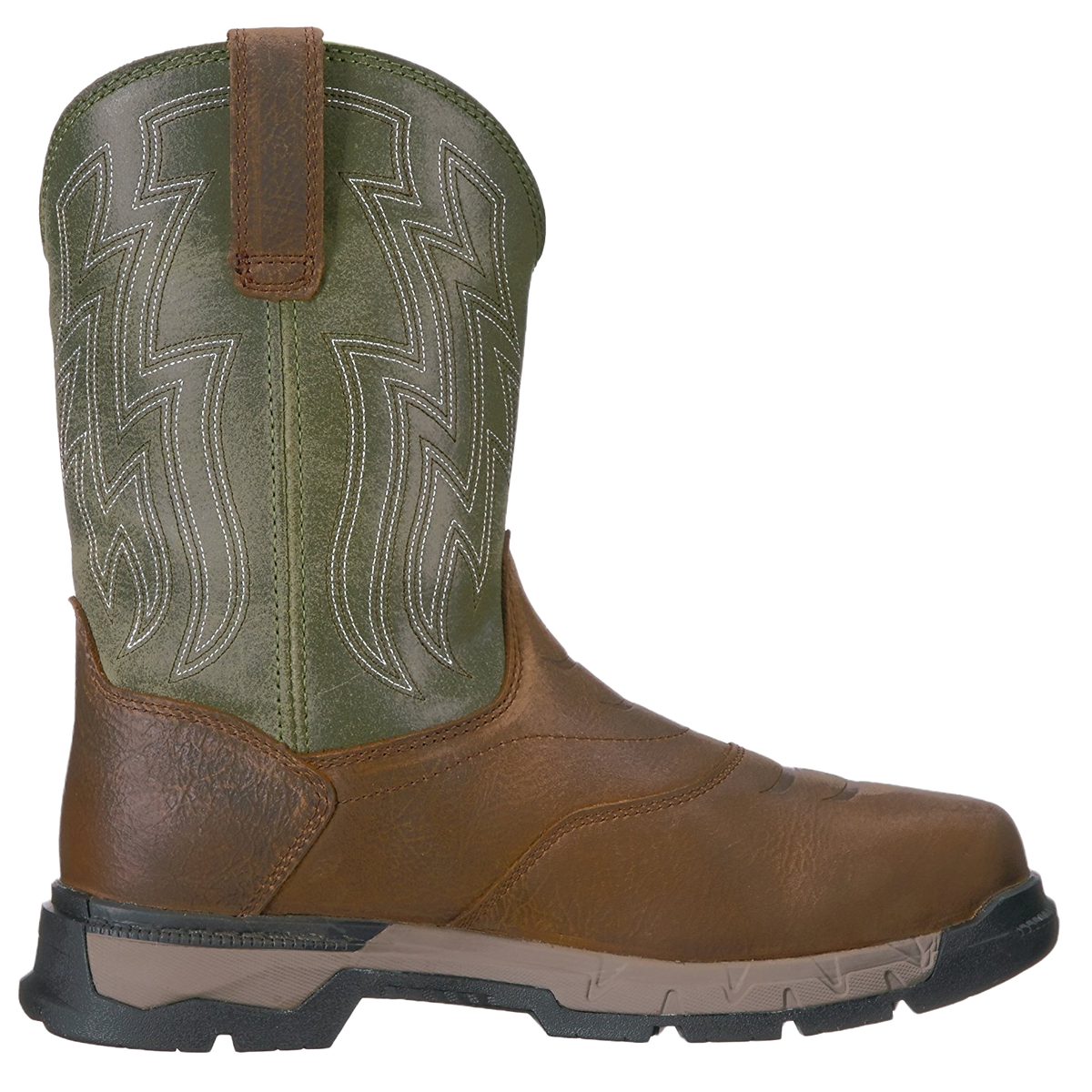 Ariat Men s Rebar Flex Western H2O Rye Brown Green Boots 10021485
