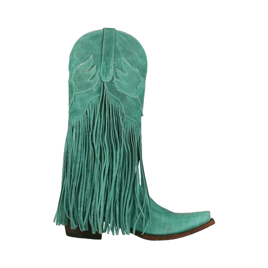 Junk Gypsy By Lane Ladies Dreamer Turquoise Fringe Boots JG0004D