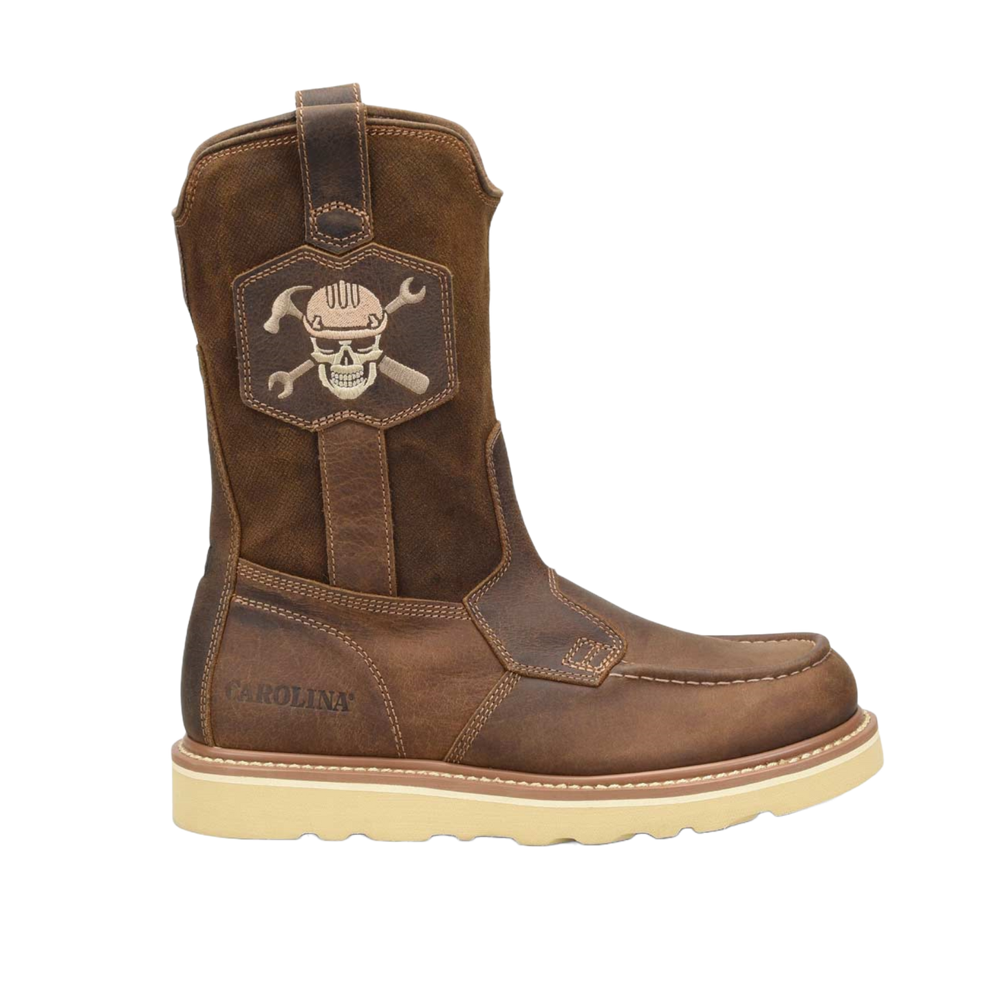 Carolina® Men's 10 Inch Flatiron Ranch Dark Brown Work Boots CA7044