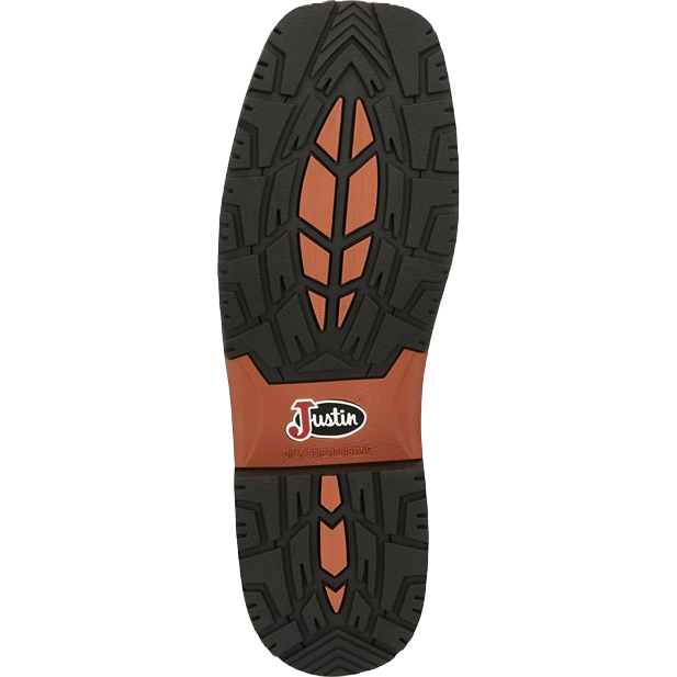 Justin® Men's Dalhart Orange Nano Square Toe Work Boots SE4218