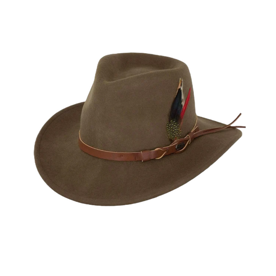 Outback Men's Randwick Brown Wool Western Hat 1321-BRN