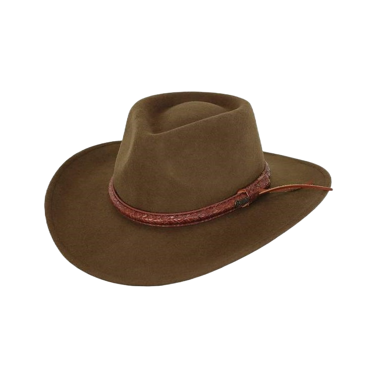 Outback Men's Dusty Rider Brown Wool Western Hat 1379-BRN