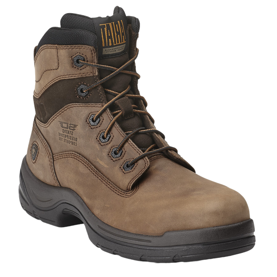 Ariat Men's FlexPro 6" Alamo Brown Composite Toe Work Boots 10012946