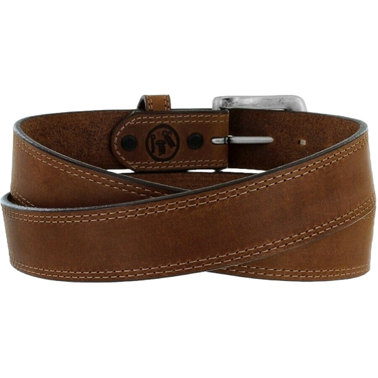 Silver Creek Men's Brown Basic Double Stitch Belt 51809
