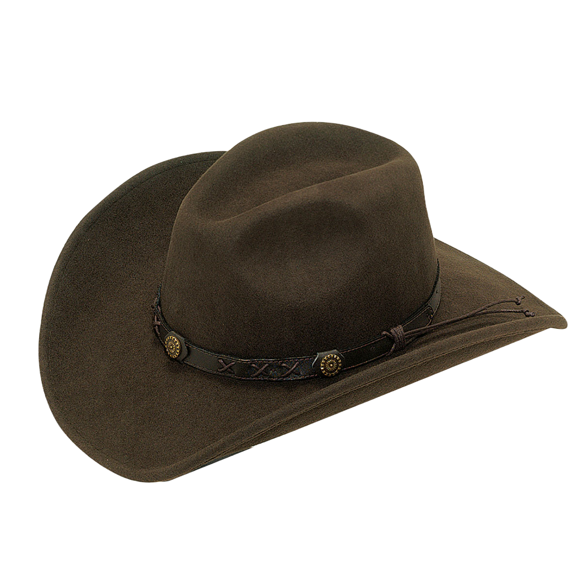 Twister Crushable Brown Felt Wool Cowboy Hat 7211002