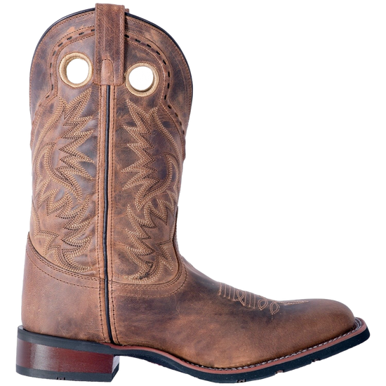 Laredo Men's Distressed Tan Kane Square Toe Western Boots 7812