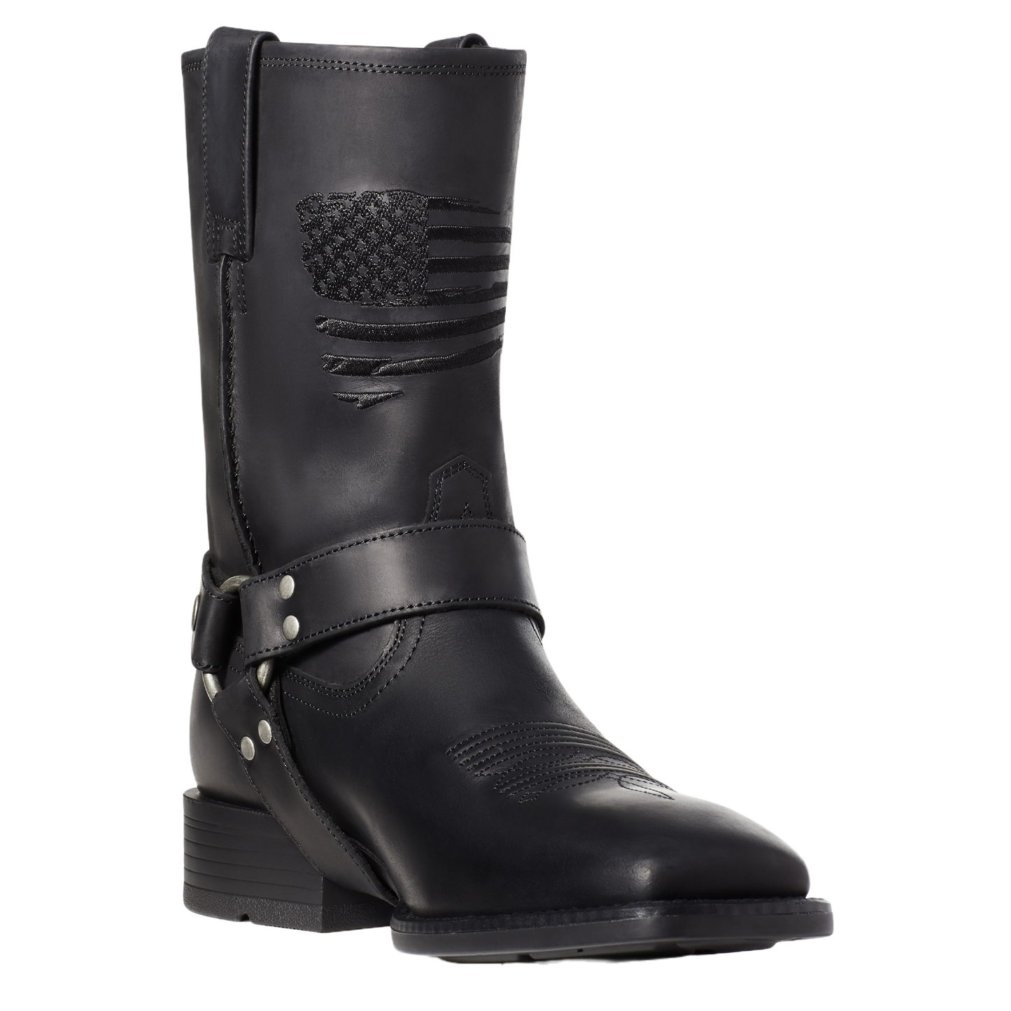 Ariat Men's Harness Patriot Ultra Black Ink Western Boots 10035767