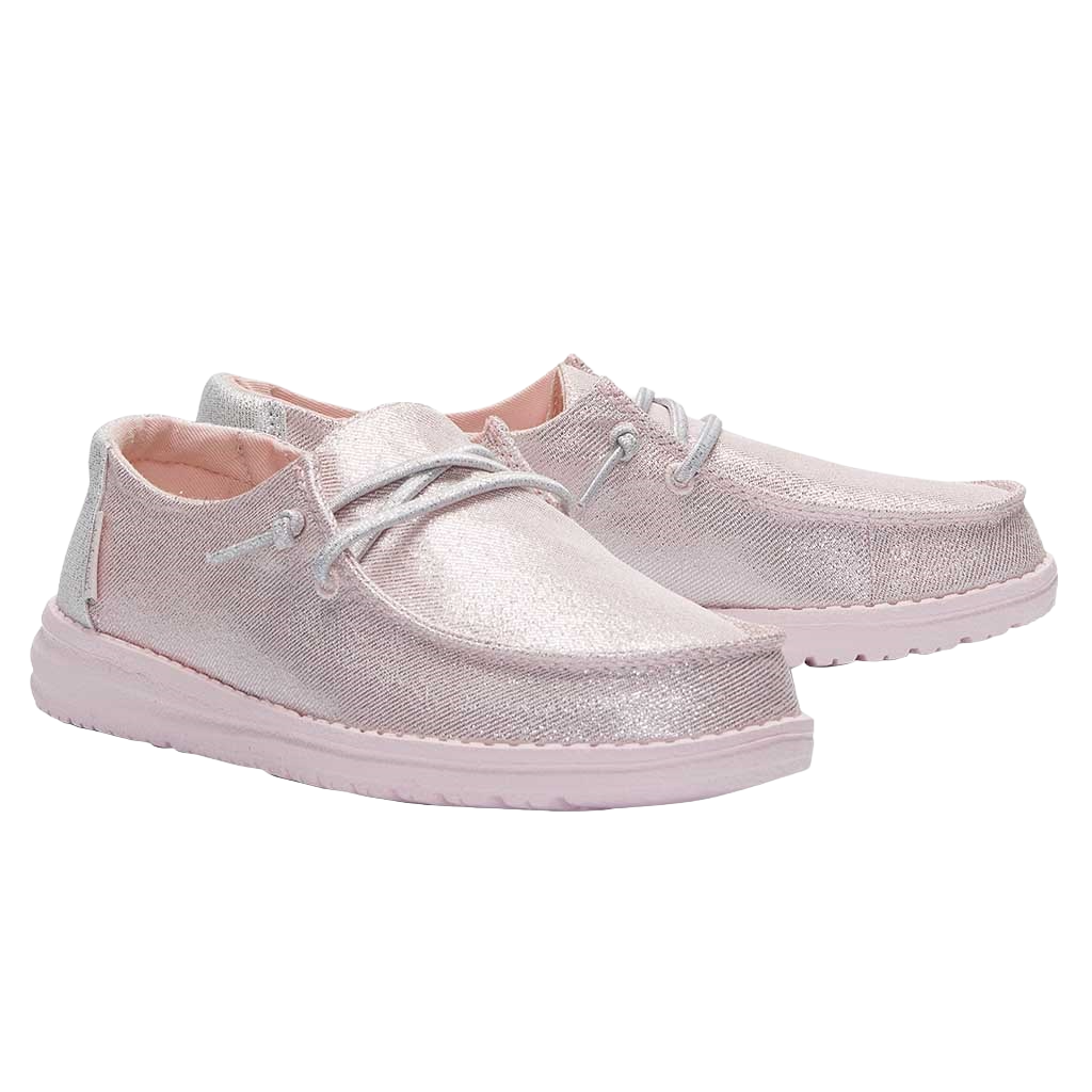 Hey Dude Children's Wendy Sparkling Pink Shoes 130126833