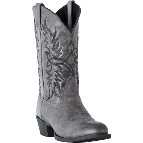 Laredo Men's Harding Grey Waxy Leather Boots 68457