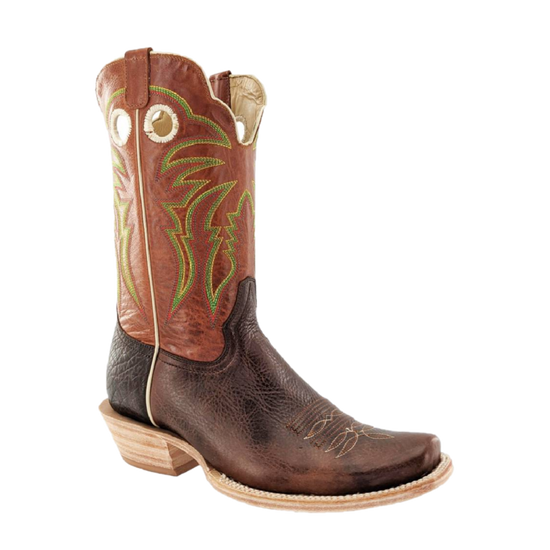 R. Watson Men's Cowhide Hickory Brown Western Boots RW8023-1