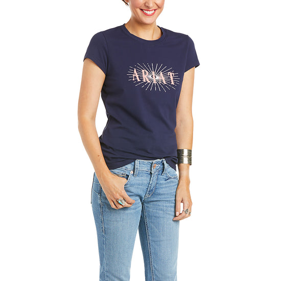 Ariat® Ladies R.E.A.L.™ Sundown Peacoat Navy T-Shirt 10035197