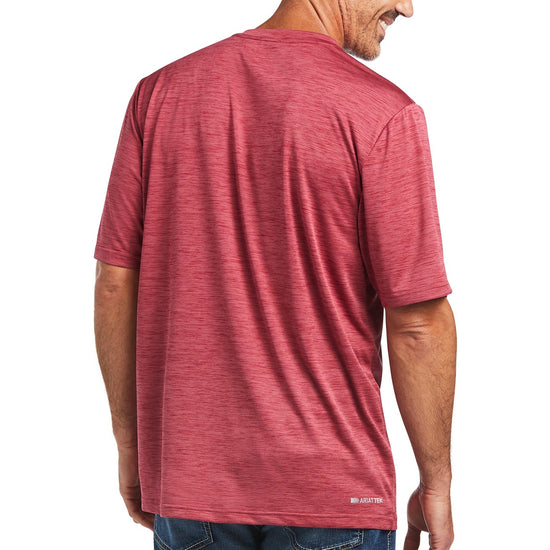 Ariat Men's Charger Basic Rubaiyat Red Short Sleeve T-Shirt 10039397