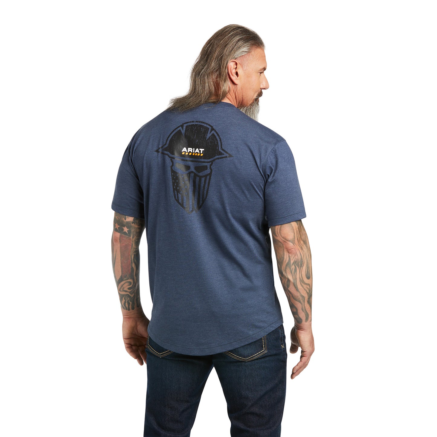 Ariat Men's Rebar Workman Full Cover Slate Heather T-shirt 10039179