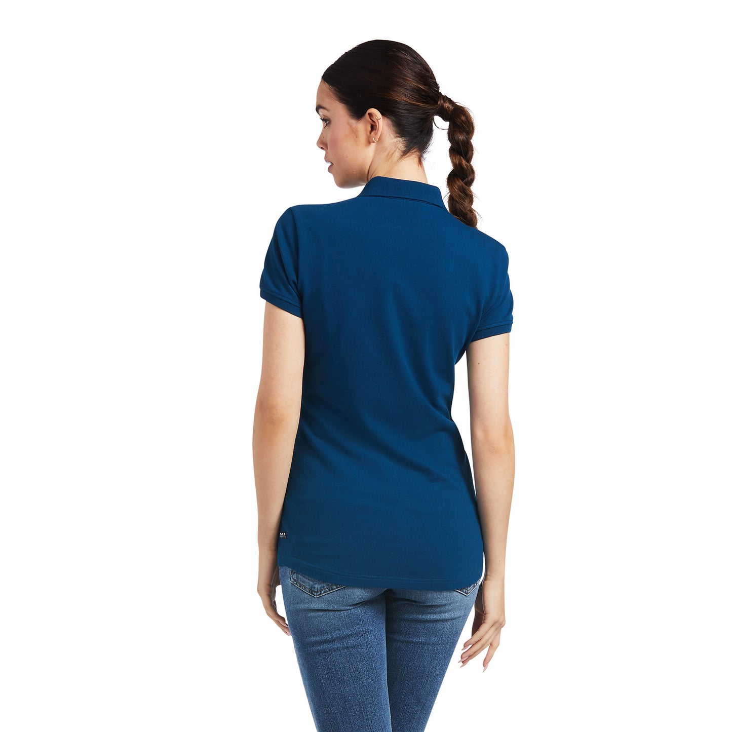 Ariat® Ladies Prix 2.0 Short Sleeve Blue Opal Polo Shirt 10039471