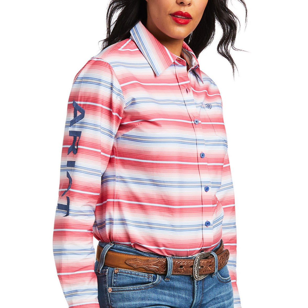 Ariat Ladies Team Kirby Sunrise Serape Print Long Sleeve Shirt  10039456