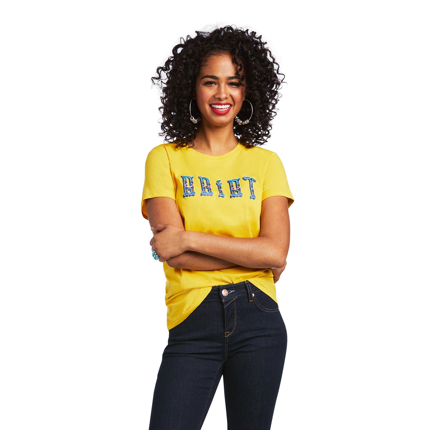 Ariat Ladies R.E.A.L™ Kinship Spicy Mustard Short Sleeve Shirt 10039528