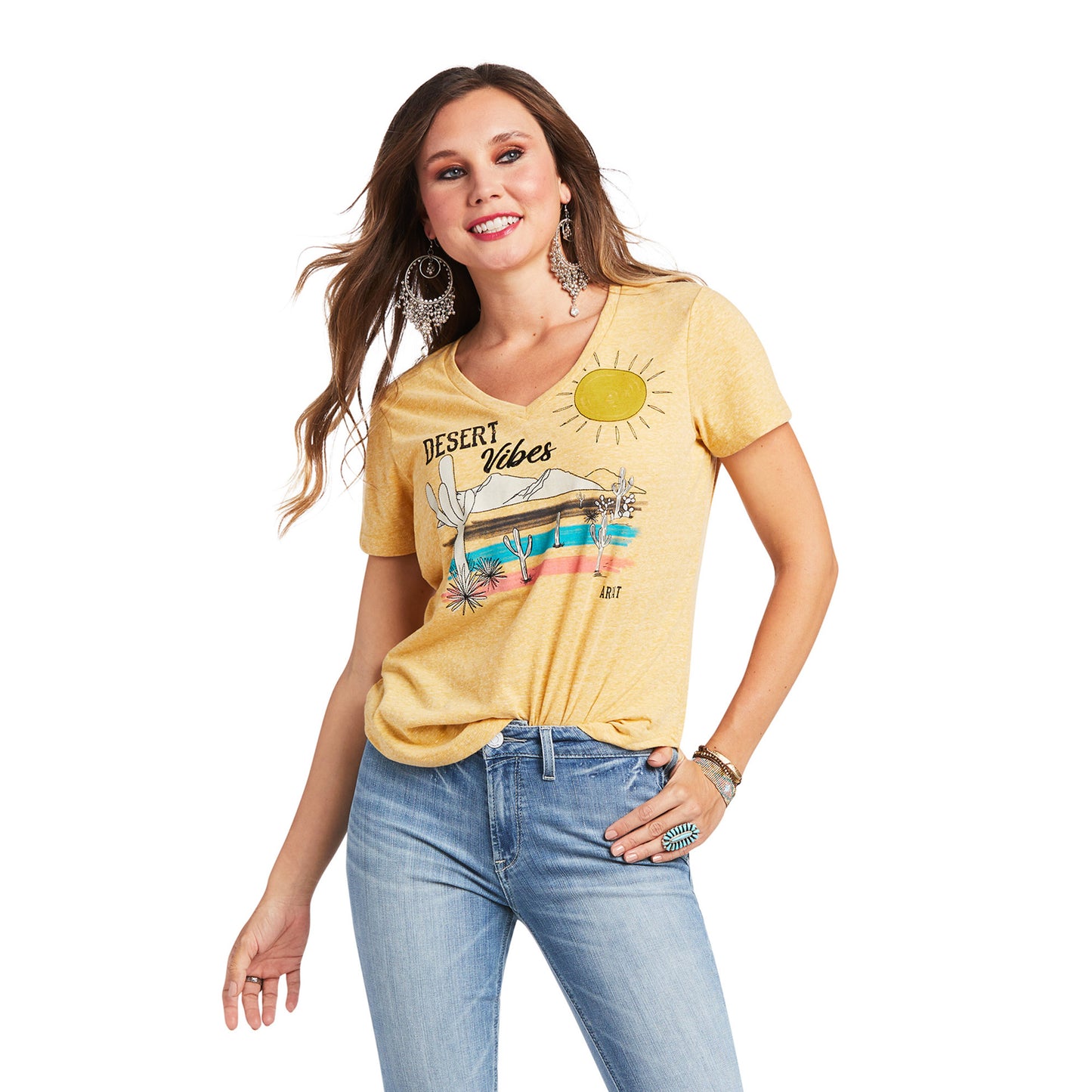 Ariat® Ladies Desert Vibes Symphonic Sunset T-Shirt 10039818